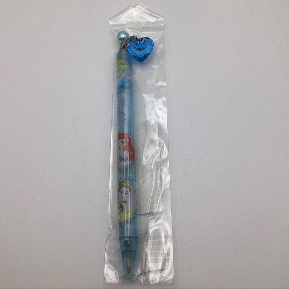 Disney Princess Charm Pen Blue Ariel Belle Cinderella Japan NIP